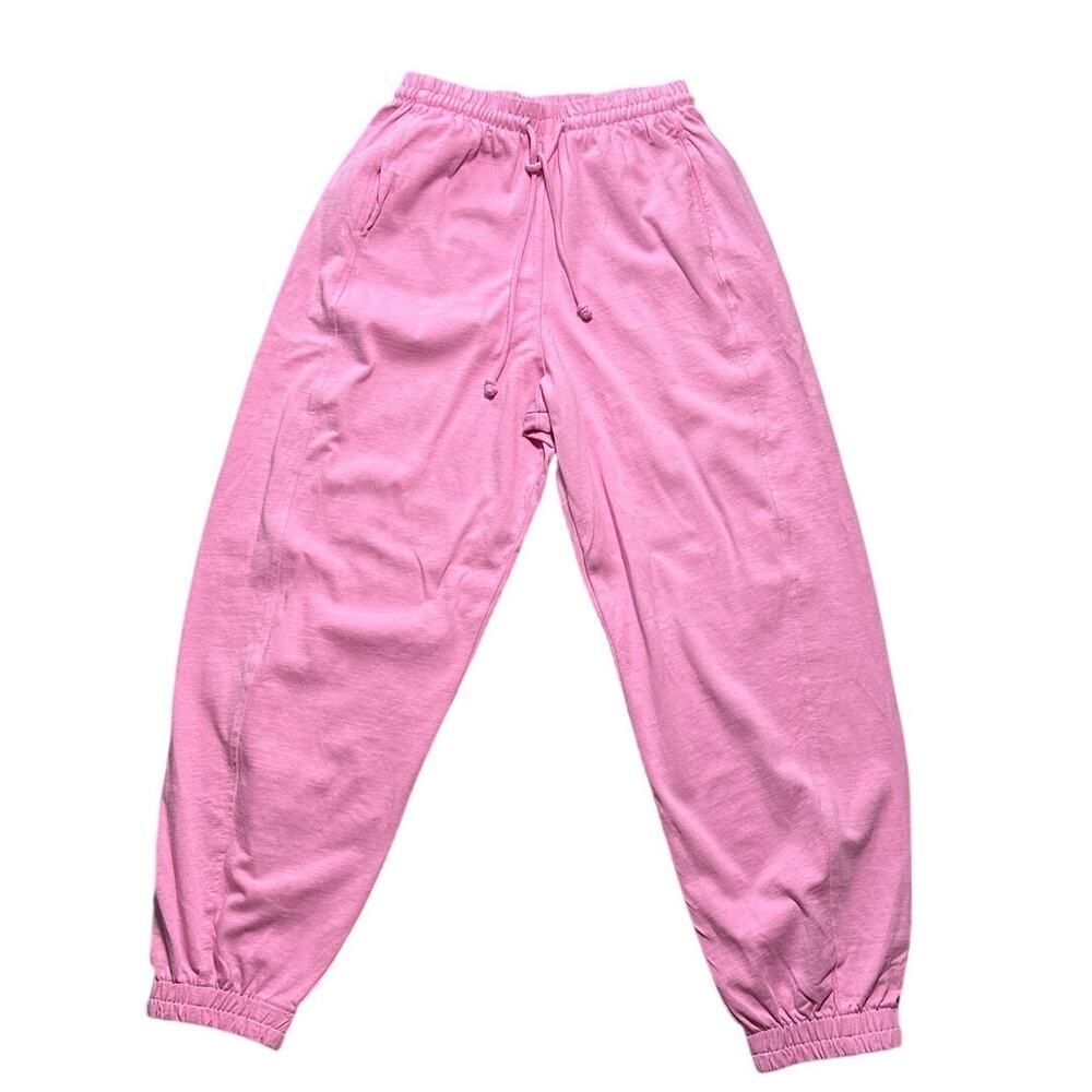 Zara Pink Jogger Sweatpants Elastic Waist Casual Lounge Pants
